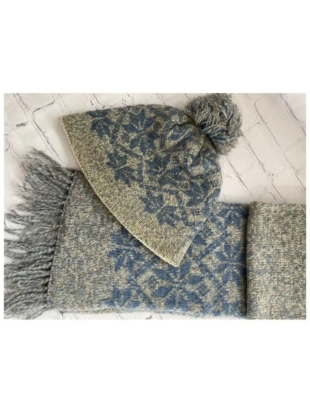 Wool Hat & Scarf Made in The USA Vintage